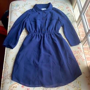 Brand-Blush Navy blue dress.